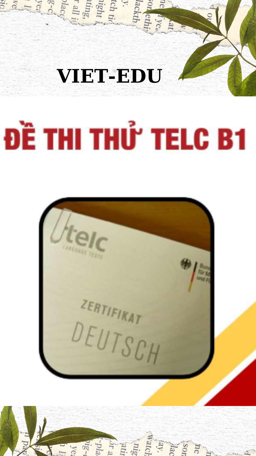 Trọn bộ tài liệu ôn thi B1 telc các bạn đã có chưa